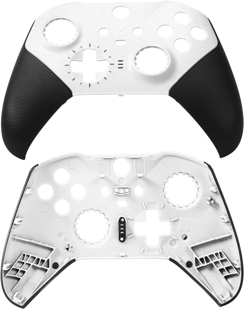 Ceozon Replacement Faceplate Cover Front Housing Shell Repair Accessories Kit for Xbox One Elite Controller Series 2 Included Joystick Rings White - Image 2